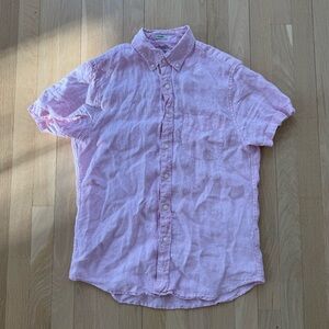 Jcrew short sleeve Irish linen shirt